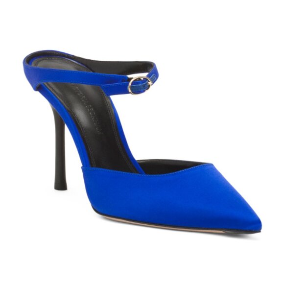 VICTORIA BECKHAM Made In Italy Pointed Toe Heeled Mules - Picture 1 of 3